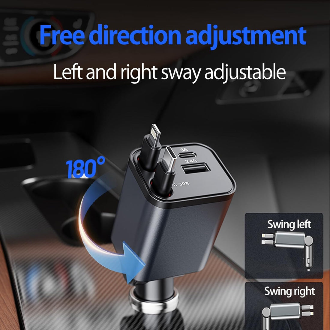 Mini Retractable Car Charge